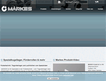 Tablet Screenshot of markes.de